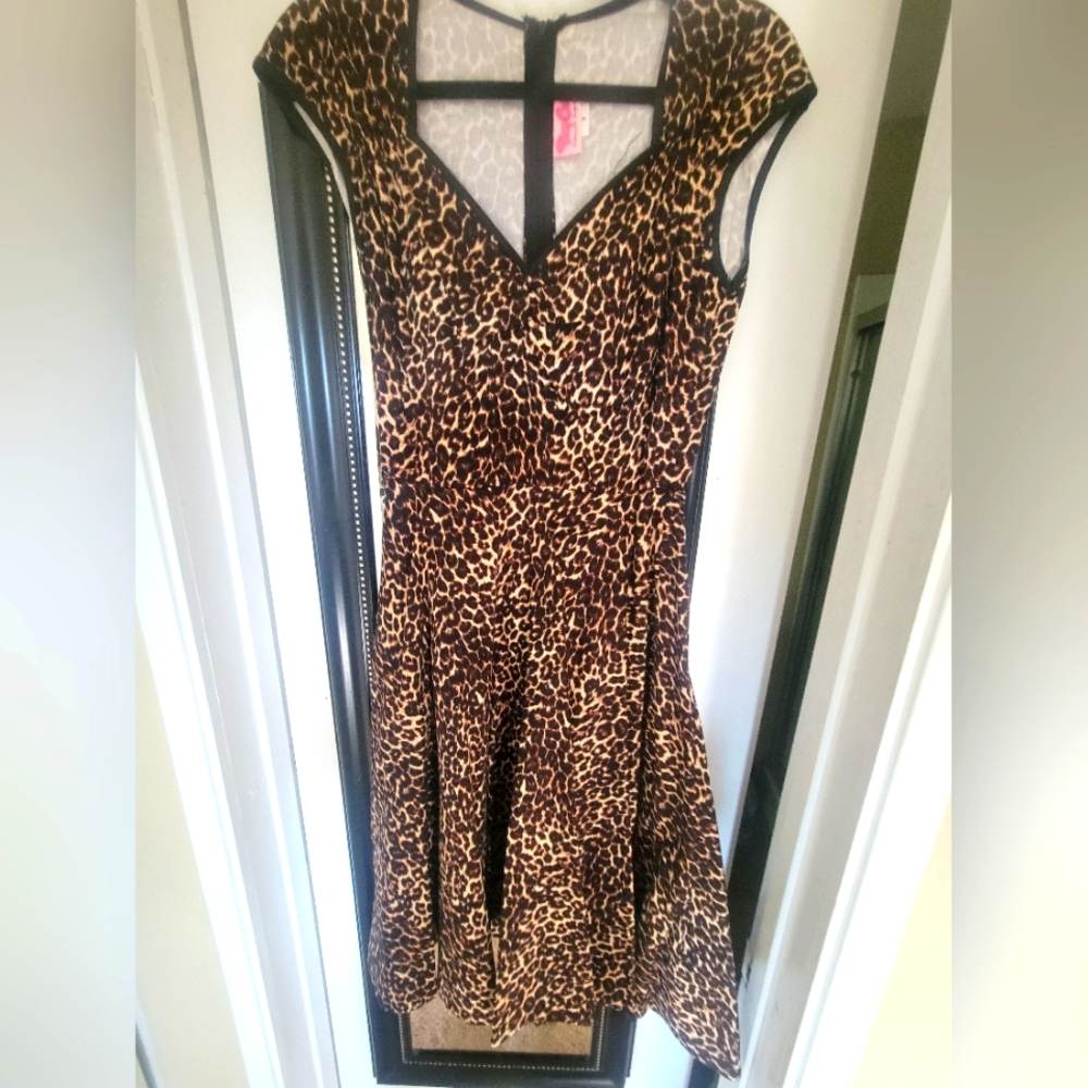 Pinup Couture Leopard Swing Dress